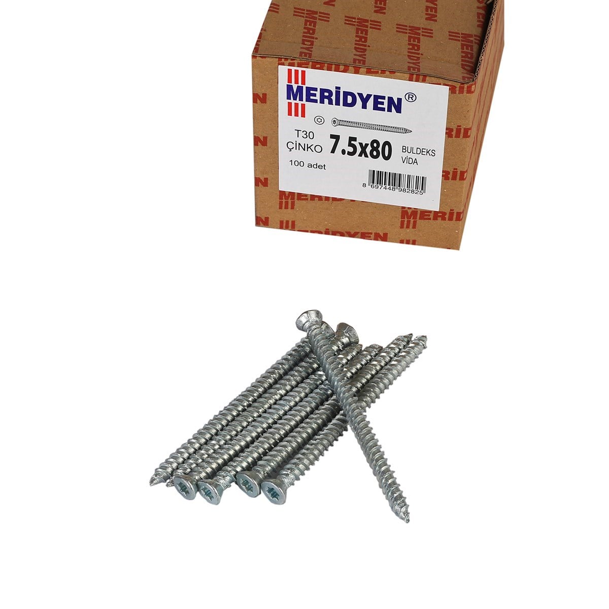 Meridyen Buldex Vida 7.5 x 80 mm - 100 Adet