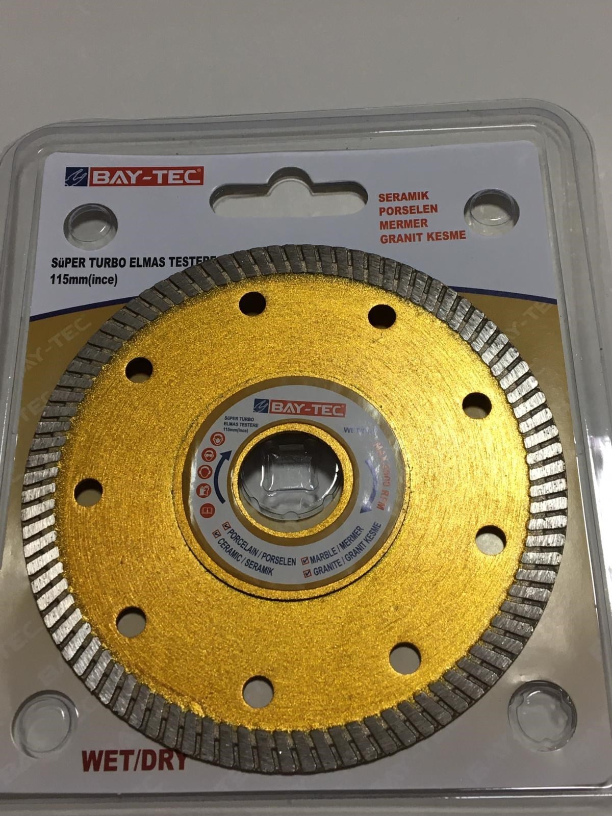 Süper Turbo İnce Granit Kesici 180 mm