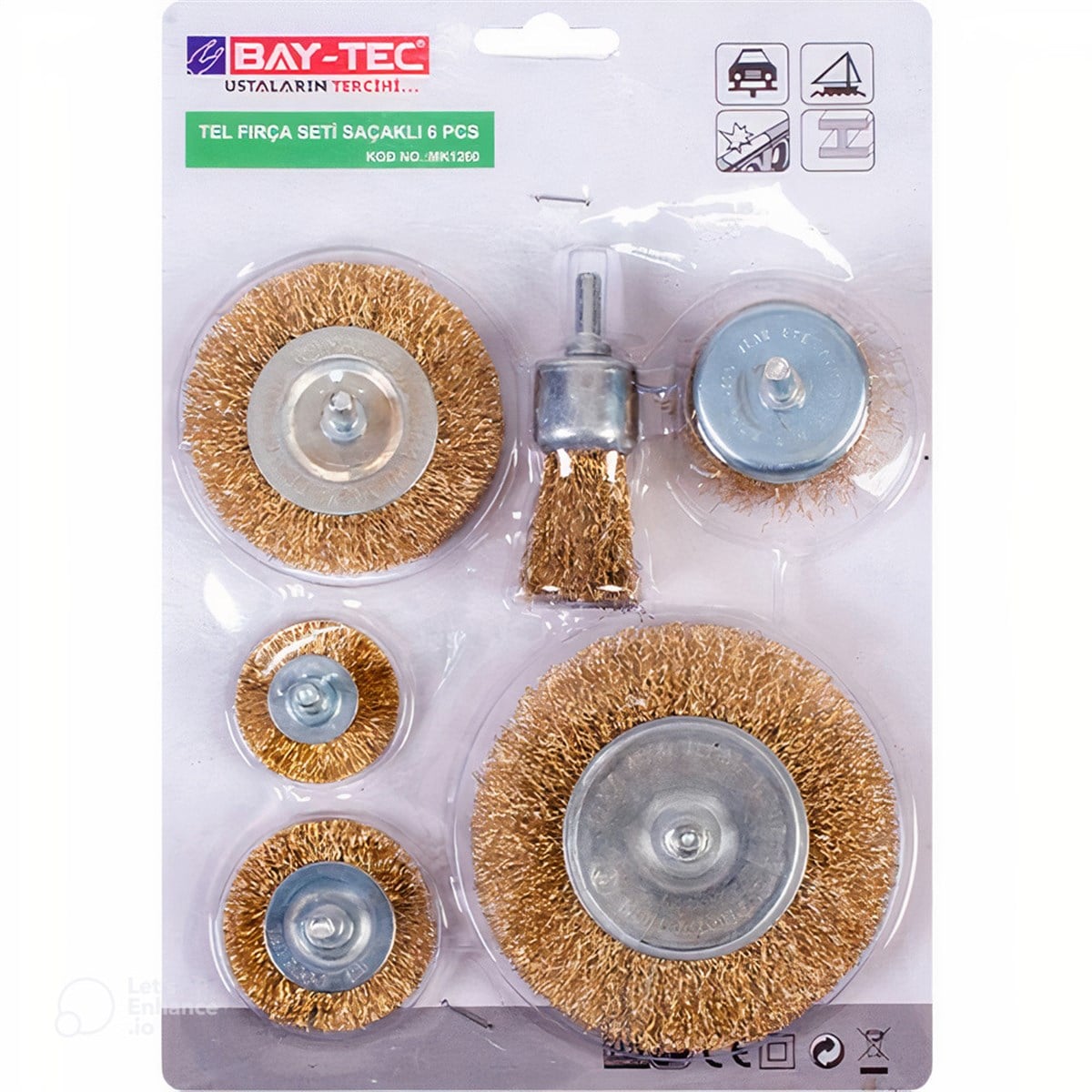 Tel Saçaklı Fırça Seti (6 Parça)