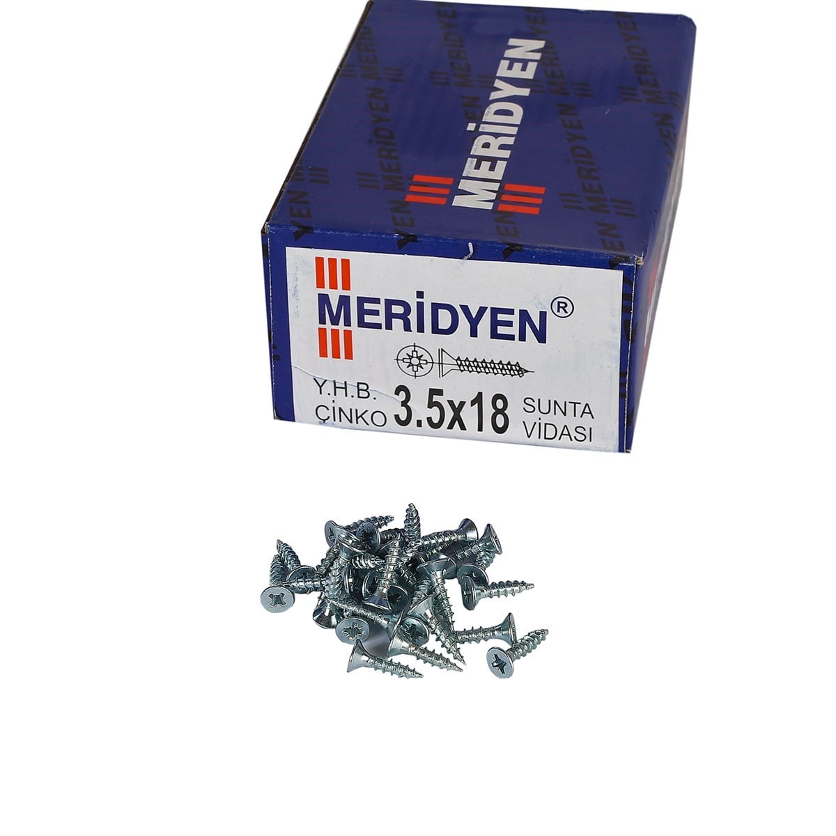 3.5 x 18 mm Meridyen Sunta Vidası 1000 Adet