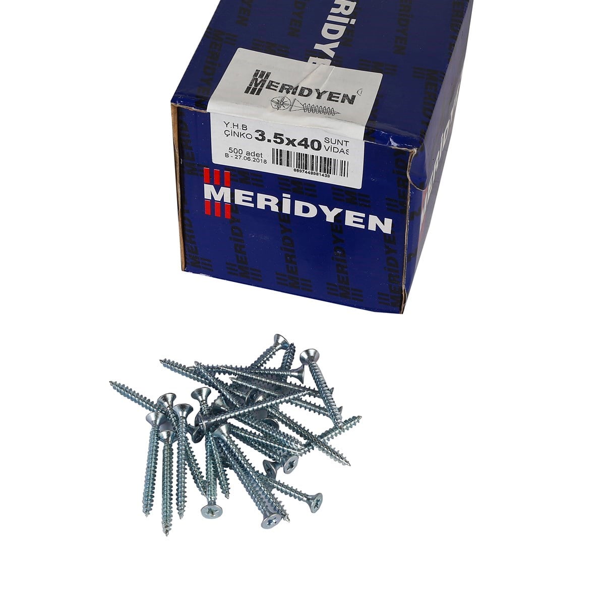 3.5 x 40 mm Meridyen Sunta Vidası 500 Adet