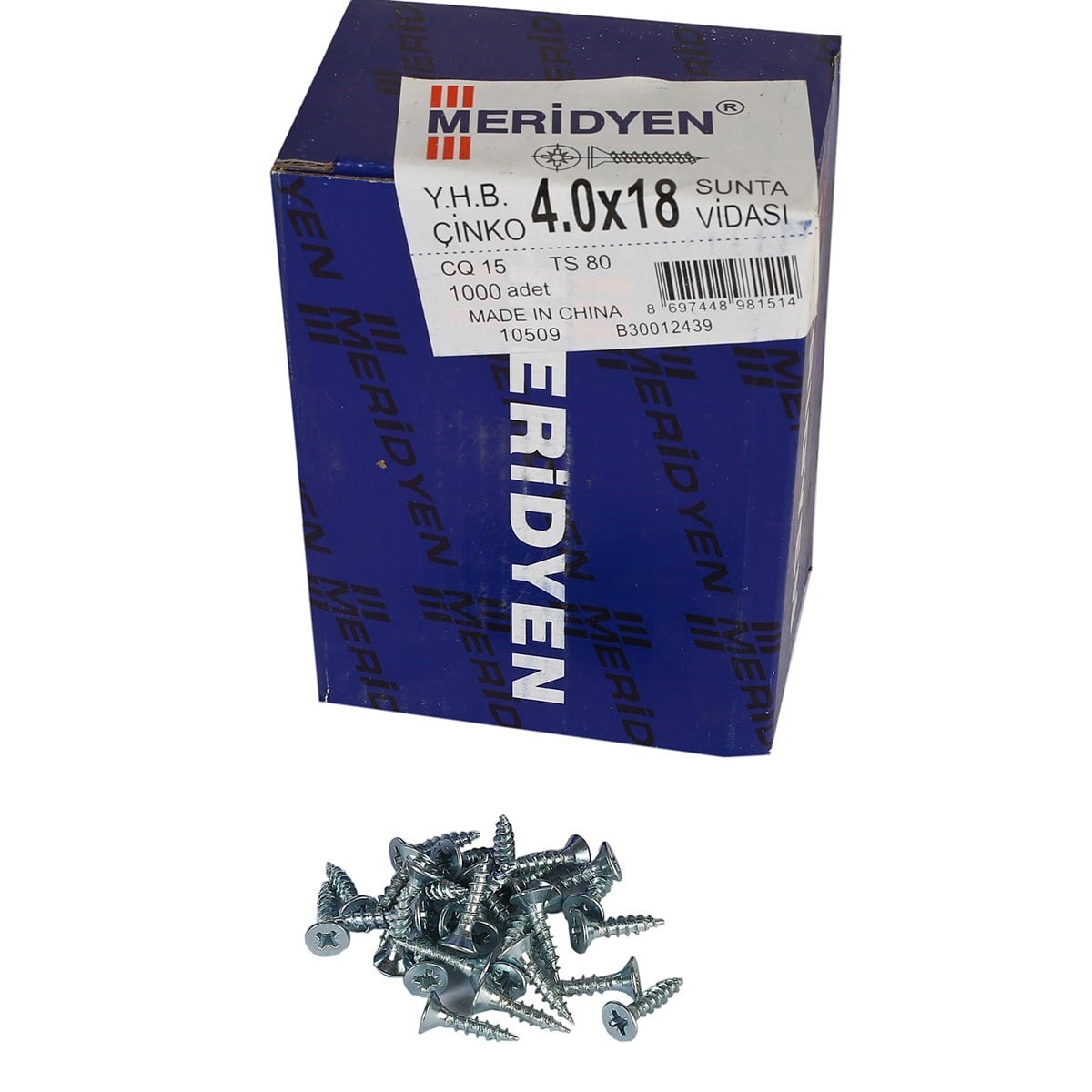 4 x 18 mm Meridyen Sunta Vidası 1000 Adet