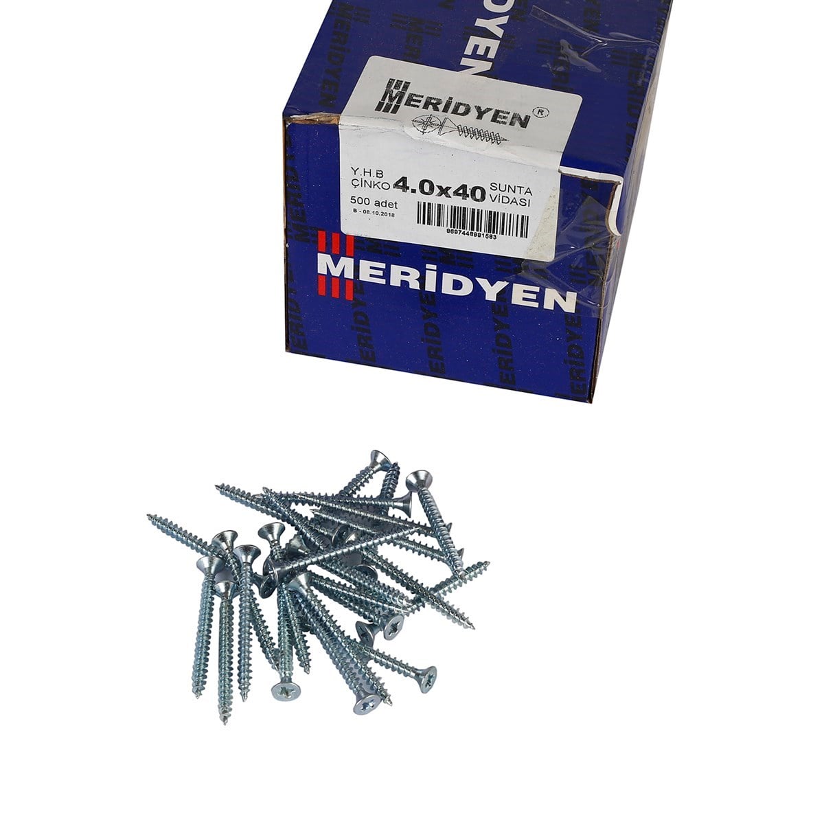 4 x 40 mm Meridyen Sunta Vidası 500 Adet