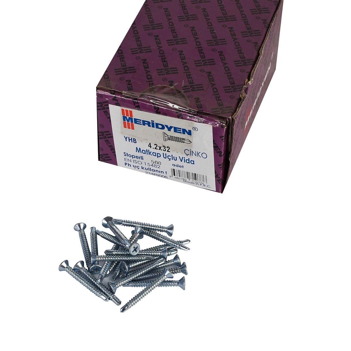 4.2 x 32 mm Meridyen YHB Matkap Uçlu Vida 500 Adet
