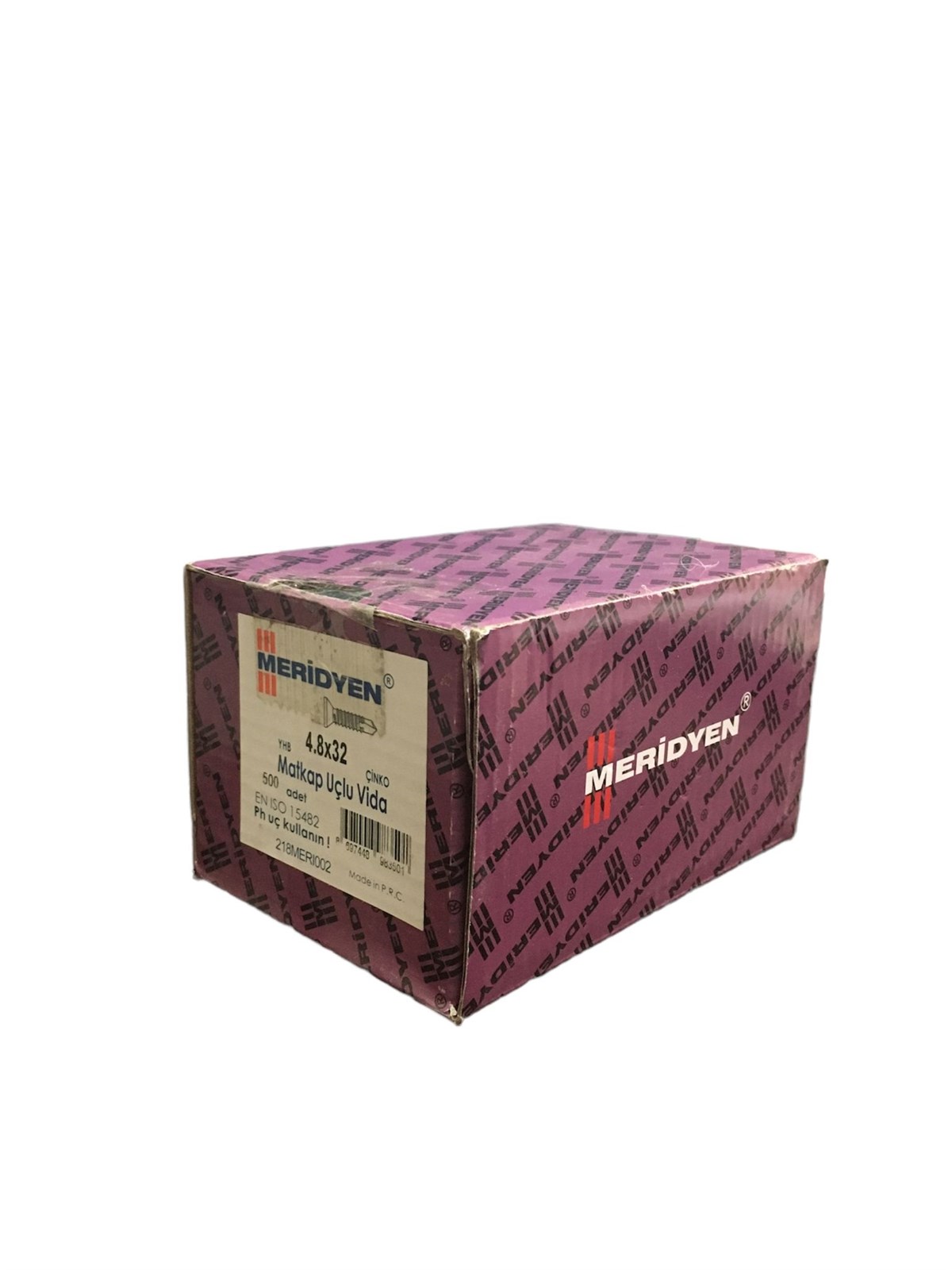 4.8 x 32 mm Meridyen YHB Matkap Uçlu Vida 500 Adet