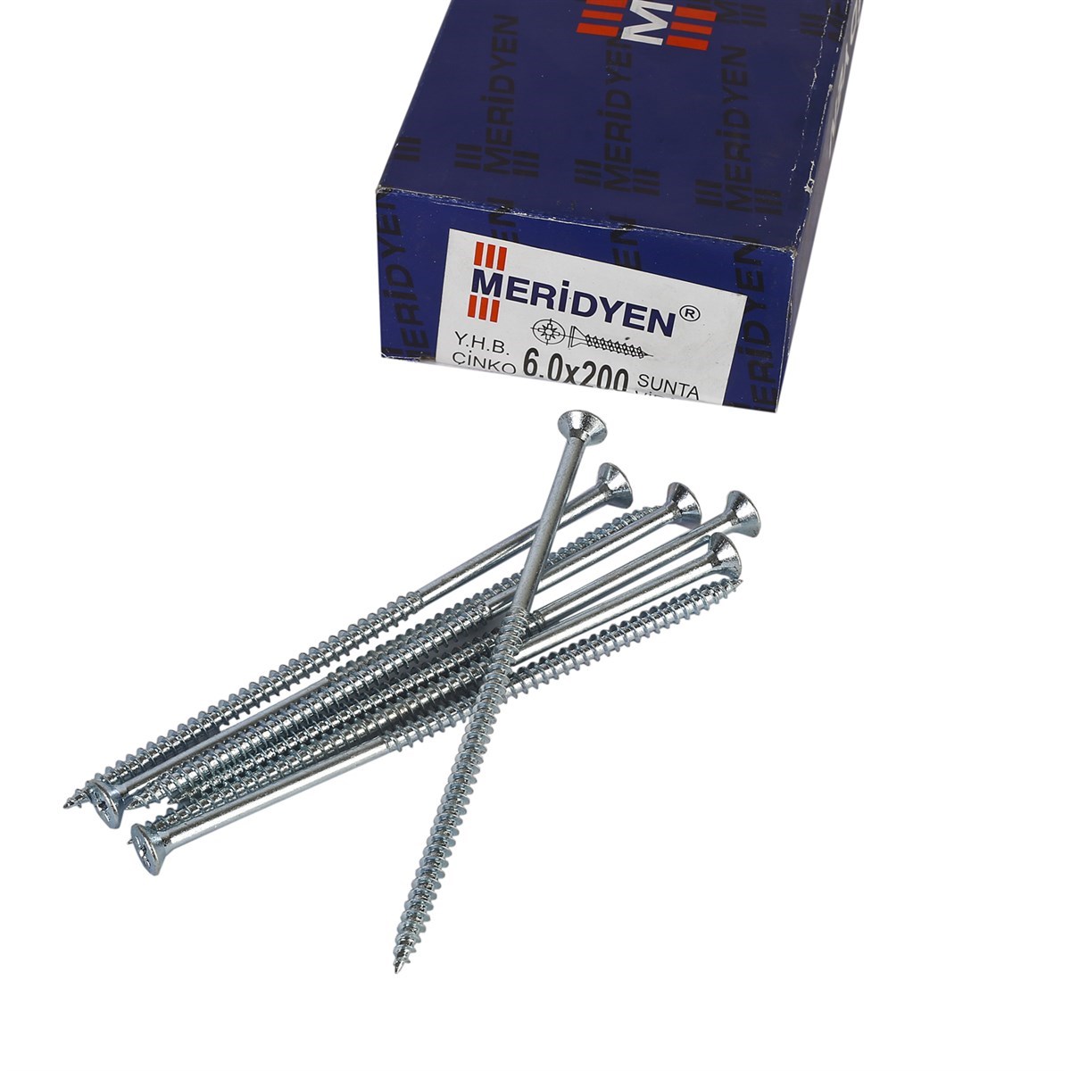 6 x 200 mm Meridyen Sunta Vidası 50 Adet