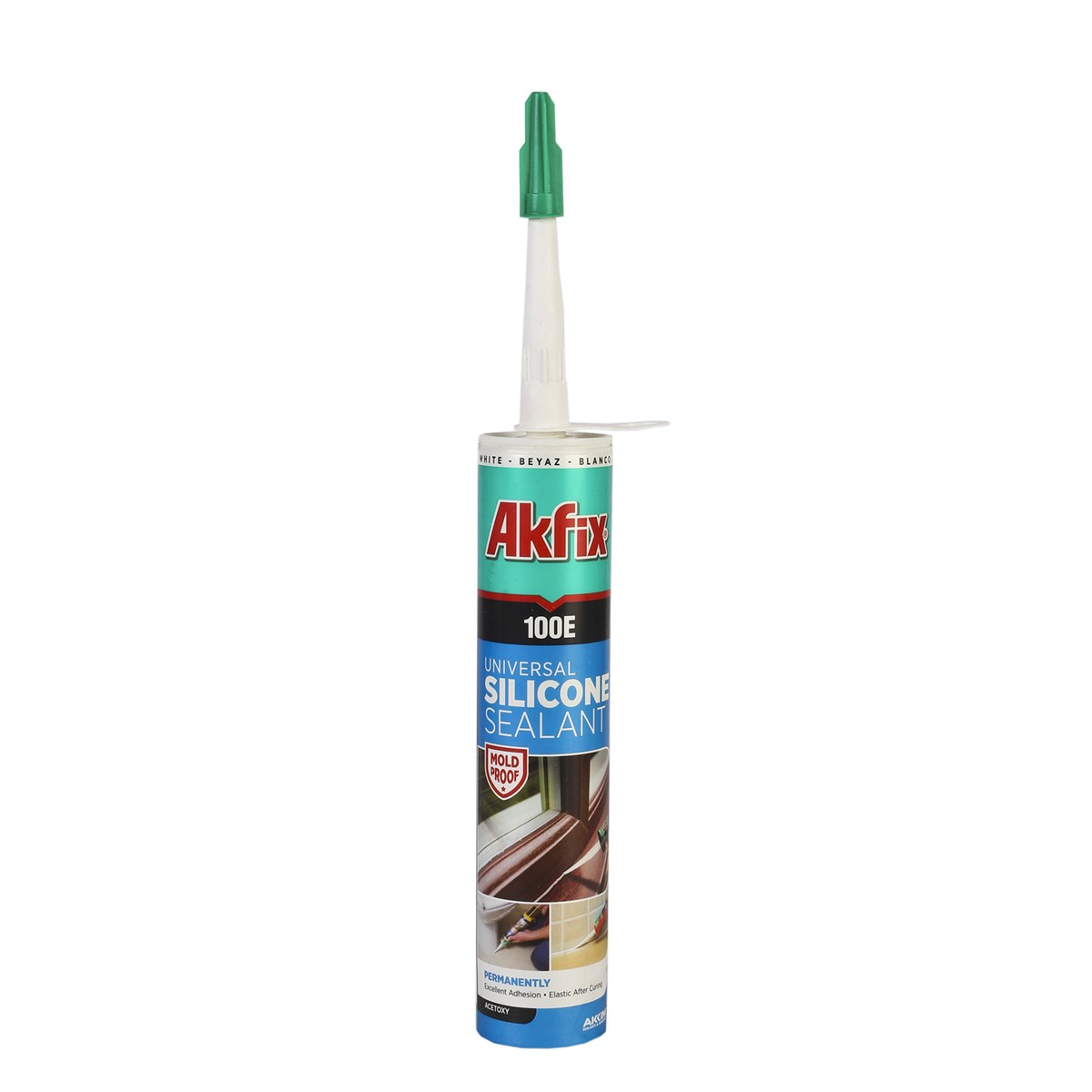 Akfix 100E Silikon Kartuş Beyaz 280ml