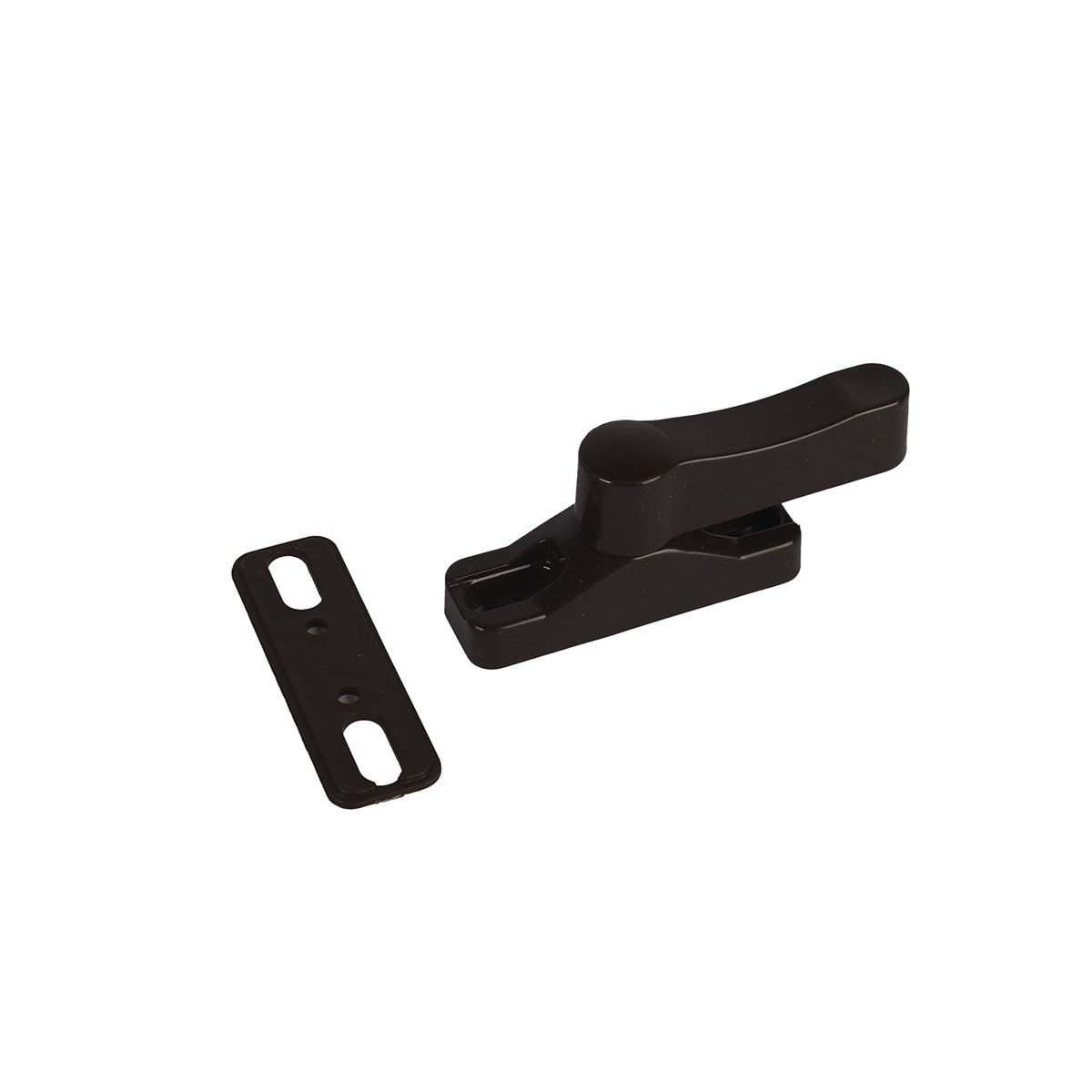 Kahve PVC Düğmeli Emniyet Mandalı