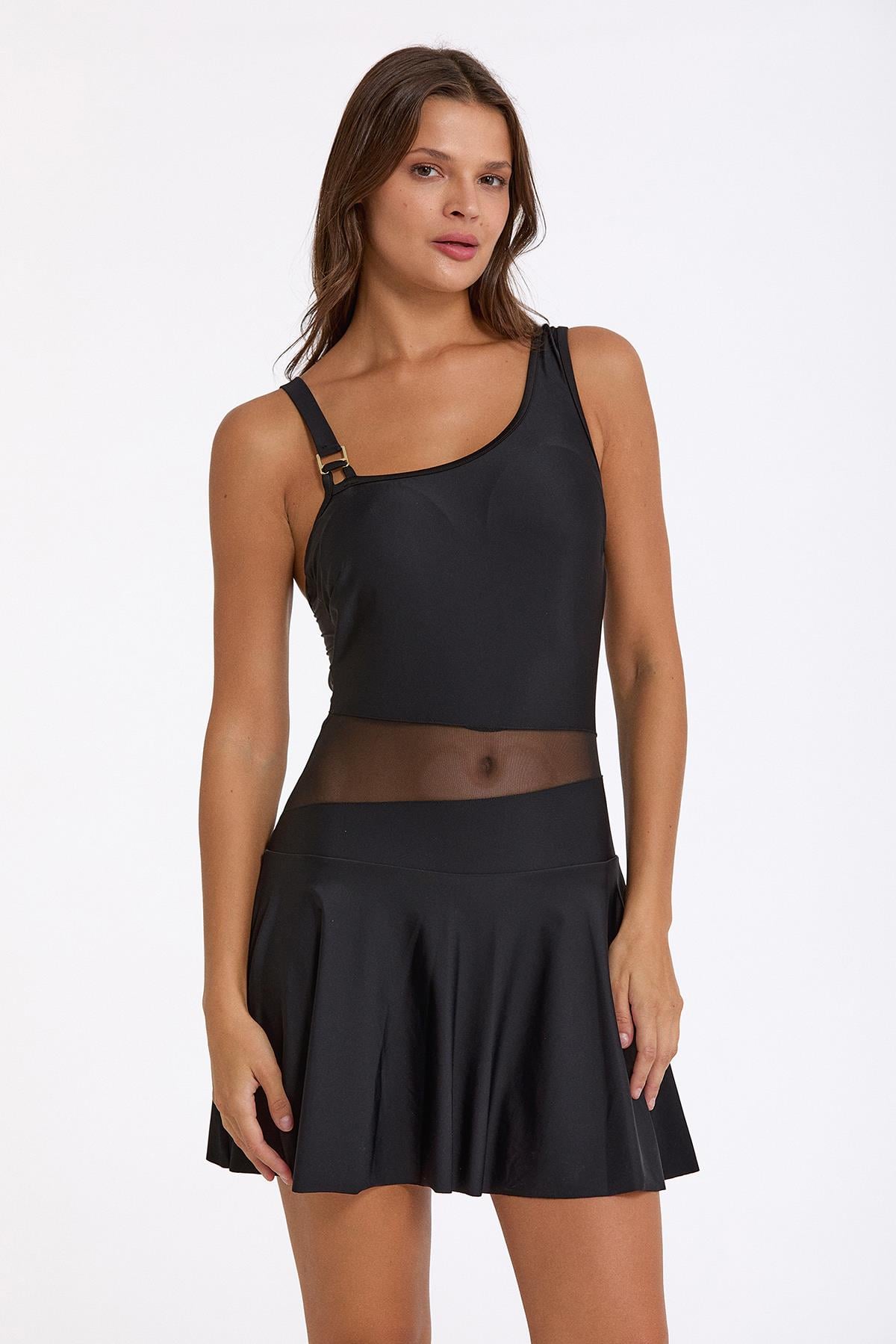 Tül Detay Elbiseli Mayo en iyi fiyatlarla Argento'da!