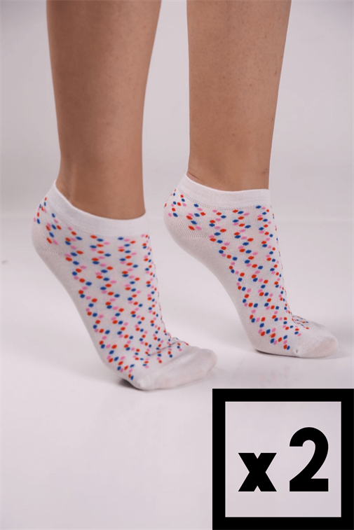 6'lı Çok Renkli Bambu Soket Çorap