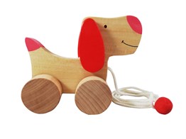 Ahşap Fino Köpek İpli Çekçek