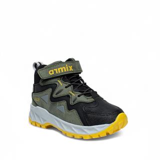 Armix Patik 050 Bot Cilt Haki Siyah