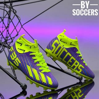 By Soccers Erkek F35 Krampon Mor Sarı