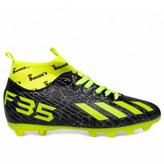 By Soccers Erkek F35 Krampon Siyah Sarı