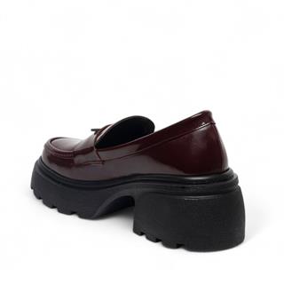 Diva Mod Zenne Loafer Ayakkabı 2500 Rugan Bordo