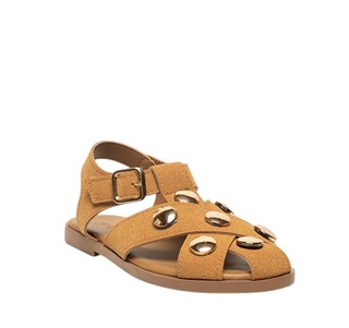 Diva Mod Zenne Sandalet 0120 Süet Hardal