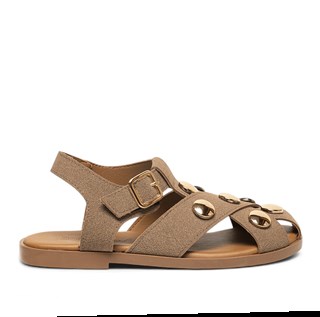 Diva Mod Zenne Sandalet 0120 Süet Vizon