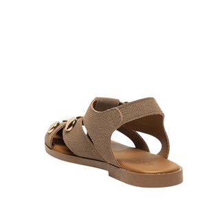 Diva Mod Zenne Sandalet 0120 Süet Vizon