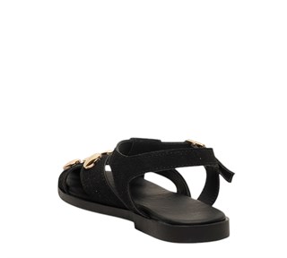 Diva Mod Zenne Sandalet 0120 Süet Siyah