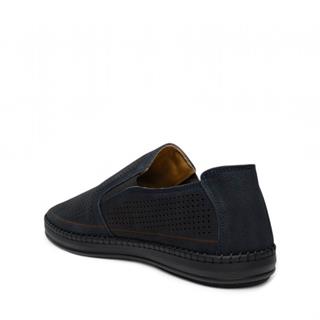 Faruk Deri Erkek 2010 Nubuk Lacivert Tb Poli