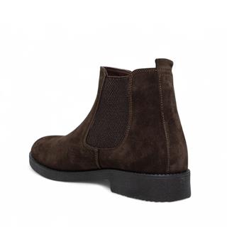 Faruk Deri Erkek Bot 500010 Süet Kahve Tb Siyah