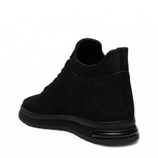 Faruk Engin Deri Bot 1053-1 Nubuk Siyah Tb Kaucuk