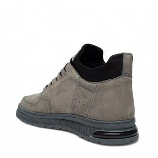 Faruk Engin Deri Bot 1053-1 Nubuk Gri Tb Kaucuk