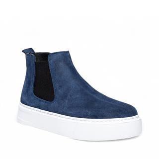 Faruk Engin Deri Bot 15000 Süet Lacivert Beyaz Tb Faylon