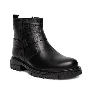 Faruk Engin Deri Bot 187 Cilt Siyah Tb.Kauçuk