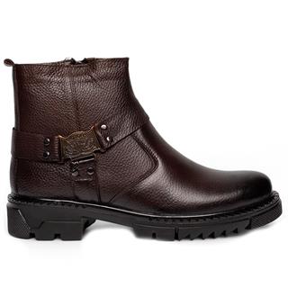 Faruk Engin Deri Bot 187 Cilt Kahve Tb.Kauçuk