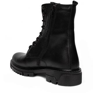 Faruk Engin Deri Bot 212 Cilt Siyah Düz Tb.Kauçuk