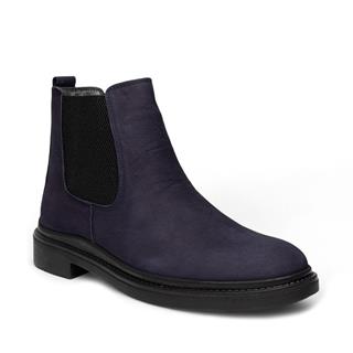 Faruk Engin Deri Bot 213 Nubuk Lacivert Tb.Kauçuk