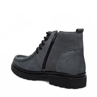 Faruk Engin Deri Bot 215 Nubuk Gri Tb Poli