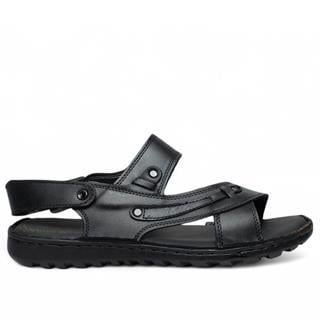 Faruk Engin Deri Erkek 11402 Terlik Siyah