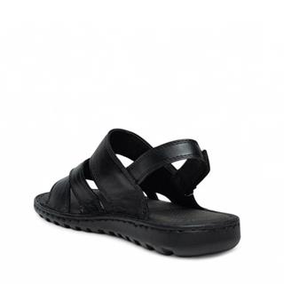 Faruk Engin Deri Erkek 11417 Terlik Siyah