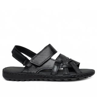 Faruk Engin Deri Erkek 11417 Terlik Siyah