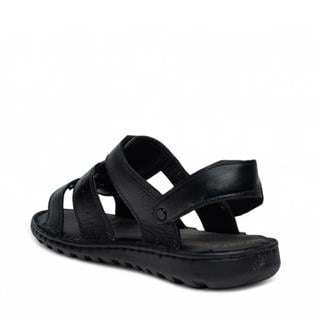 Faruk Engin Deri Erkek 11422 Terlik Siyah