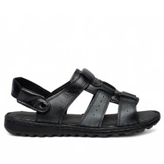 Faruk Engin Deri Erkek 11422 Terlik Siyah