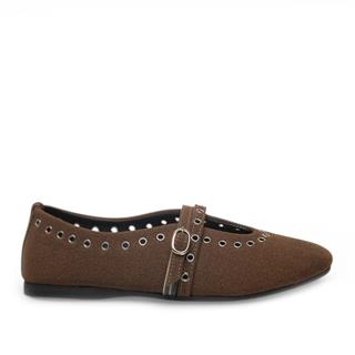 Diva Mod Zenne Babet 028 Süet Kahve
