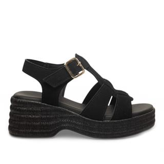 Diva Mod Zenne Sandalet Topuklu 710 Süet Siyah