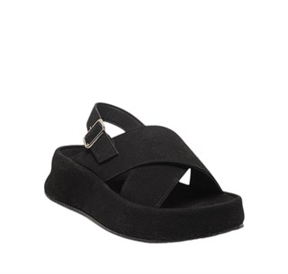 Diva Mod Zenne Sandalet 084 Süet Siyah