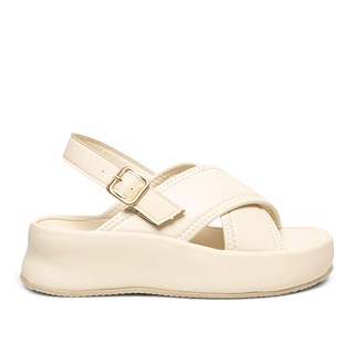 Diva Mod Zenne Sandalet 084 Cilt Ekru