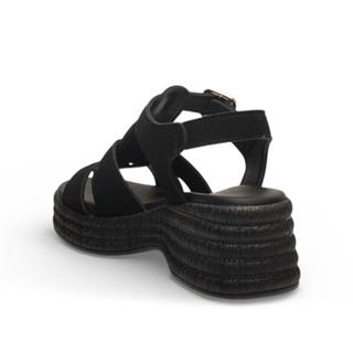 Diva Mod Zenne Sandalet Topuklu 710 Süet Siyah