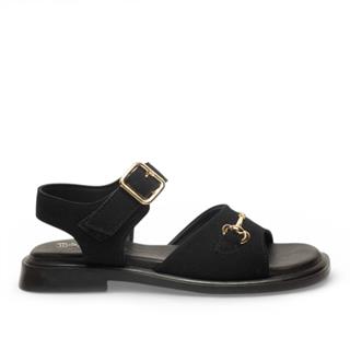 Diva Mod Zenne Sandalet 206 Yarma Süet Siyah
