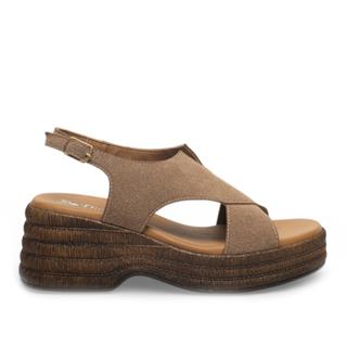 Diva Mod Zenne Sandalet Topuklu 701 Süet Vizon