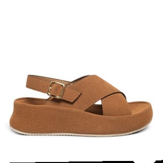 Diva Mod Zenne Sandalet 084 Süet Taba