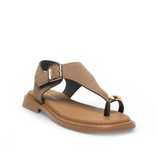 Diva Mod Zenne Sandalet 201 Yarma Süet Vizon