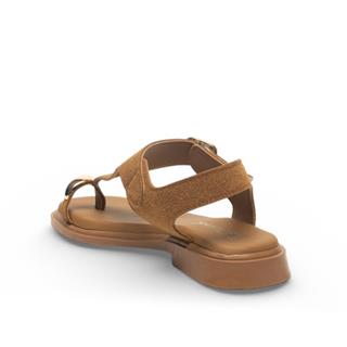 Diva Mod Zenne Sandalet 201 Yarma Süet Hardal