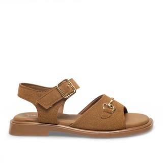 Diva Mod Zenne Sandalet 206 Yarma Süet Hardal
