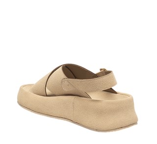 Diva Mod Zenne Sandalet 084 Süet Bej